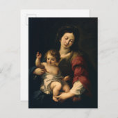 Carte Postale Madonna et l'enfant (Devant / Derrière)