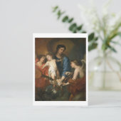 Carte Postale Madonna et l'enfant aux anges (Debout devant)