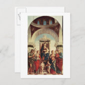 Carte Postale Madonna et l'enfant avec les saints (Devant / Derrière)