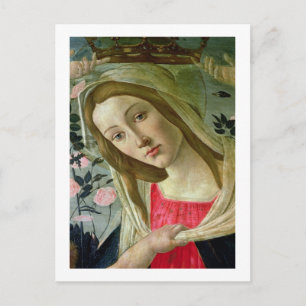 Carte Postale Madonna et l'enfant couronné par les anges, détail