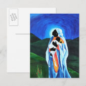 Carte Postale Madonna et l'enfant - Espoir pour le monde 2008 (Devant / Derrière)
