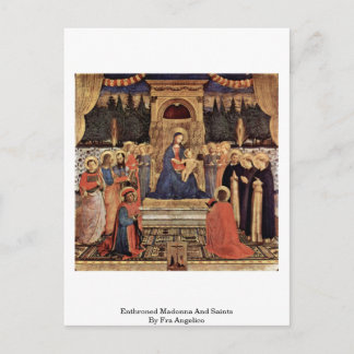 Carte Postale Madonna Et Les Saints De Fra Angelico