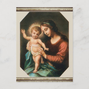Carte Postale Madonna et son enfant