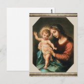 Carte Postale Madonna et son enfant (Devant / Derrière)