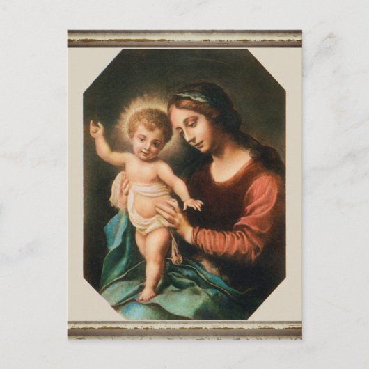 Carte Postale Madonna et son enfant (Devant)