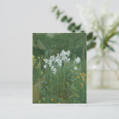 Carte Postale Madonna Lilies dans un jardin (Debout devant)