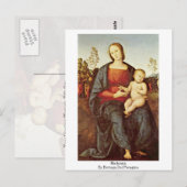 Carte Postale Madonna Par Bottega Del Perugino (Devant / Derrière)