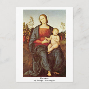 Carte Postale Madonna Par Bottega Del Perugino