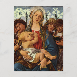 Carte Postale Madonna with eight angels singing