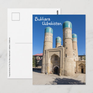 Carte Postale Madrassah Chor Minor - Boukhara, Ouzbékistan