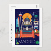 Carte postale Madrid (Devant / Derrière)