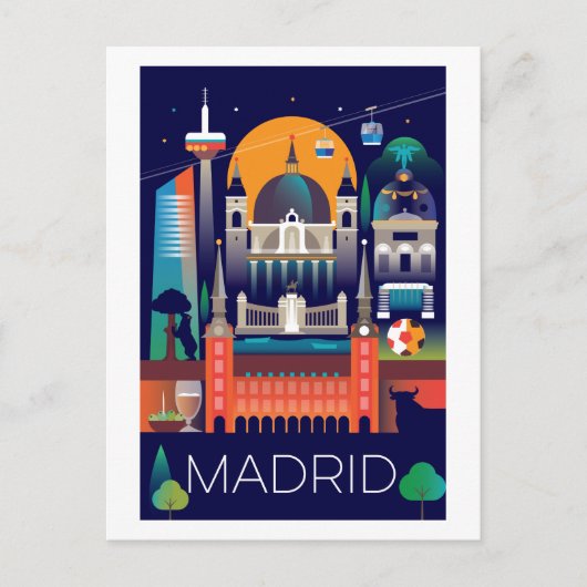 Carte postale Madrid (Devant)