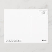 Carte postale Madrid (Dos)