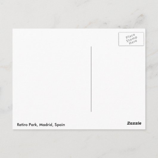 Carte postale Madrid (Dos)