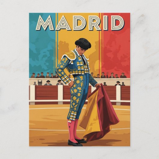Carte Postale Madrid Bullfighter Espagne Voyage (Devant)