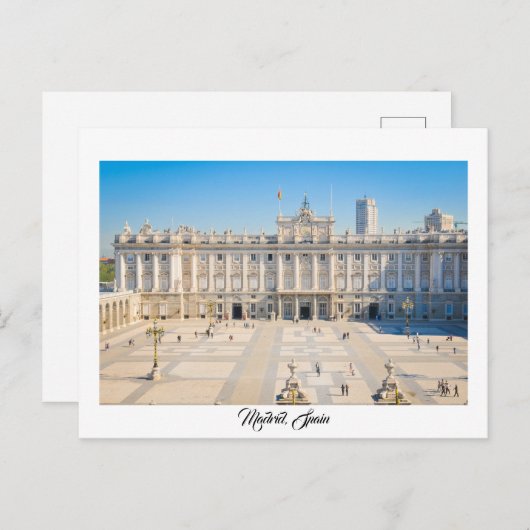 Carte Postale Madrid, Espagne (Devant / Derrière)