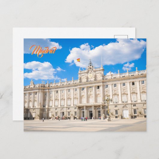Carte Postale Madrid, Espagne (Devant / Derrière)