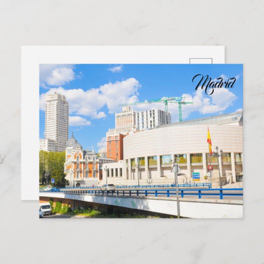 Carte Postale Madrid, Espagne (Devant / Derrière)