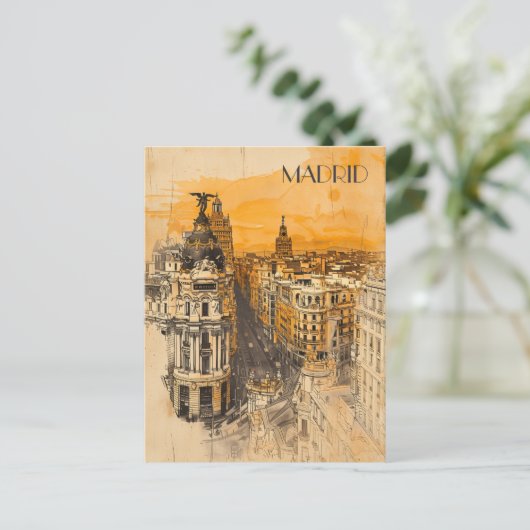 Carte Postale Madrid Espagne (Debout devant)