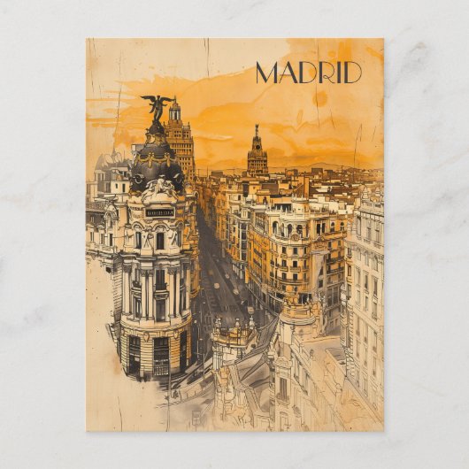 Carte Postale Madrid Espagne (Devant)