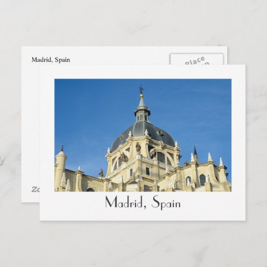 Carte postale Madrid, Espagne (Devant / Derrière)