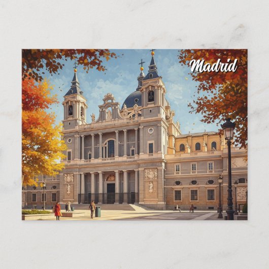 Carte Postale Madrid Espagne Almudena Travel (Devant)