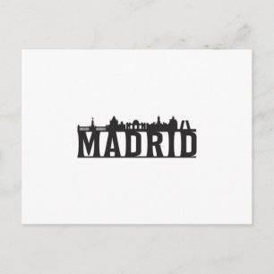 Carte Postale Madrid Espagne City Skyline Cityscape Voyage Idée 