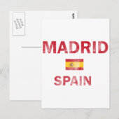Carte Postale Madrid Espagne Designs (Devant / Derrière)