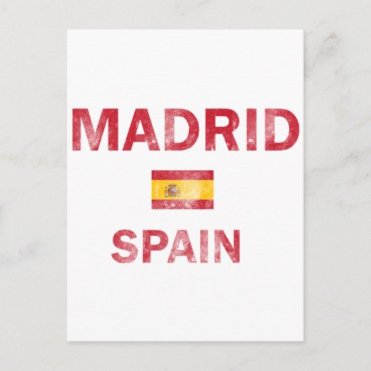 Carte Postale Madrid Espagne Designs (Devant)