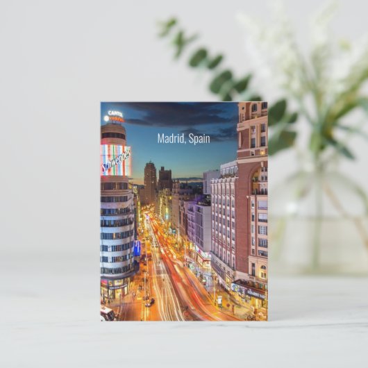 Carte Postale Madrid, Espagne photo pittoresque, (Debout devant)