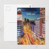 Carte Postale Madrid, Espagne photo pittoresque, (Devant / Derrière)