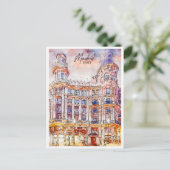 Carte Postale Madrid Espagne Travel Place Watercolor (Debout devant)