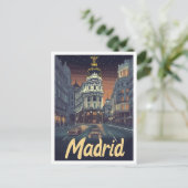 Carte Postale Madrid Espagne Vintage voyage d'art (Debout devant)