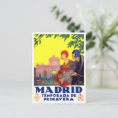 Carte Postale Madrid Espagne voyage millésime (Debout devant)