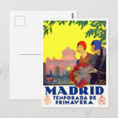 Carte Postale Madrid Espagne voyage millésime (Devant / Derrière)