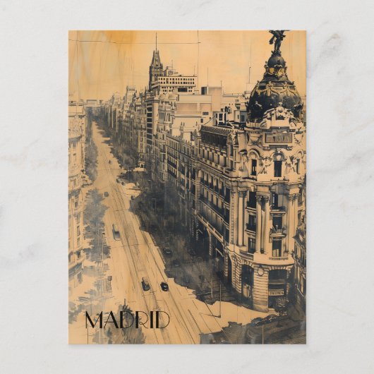 Carte Postale Madrid Espagne Voyages (Devant)