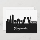 Carte postale Madrid Landmarks (Devant / Derrière)