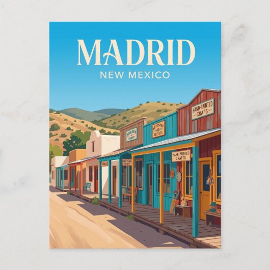 Carte Postale Madrid Nouveau-Mexique (Devant)