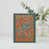 Carte Postale Madrid Plaza Mayor (Debout devant)