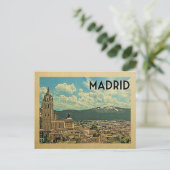 Carte Postale Madrid Postcard Espagne Vintage voyage (Debout devant)