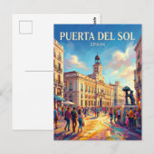 Carte Postale Madrid - Puerta del Sol Espagne (Devant / Derrière)