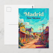 Carte Postale Madrid, Santa Fe États-Unis (Devant / Derrière)