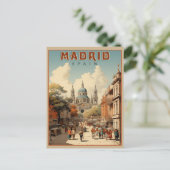 Carte Postale Madrid vintage, Espagne (Debout devant)