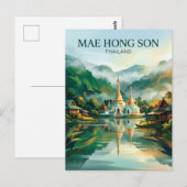 Carte Postale Mae Hong Son Thaïlande (Devant / Derrière)