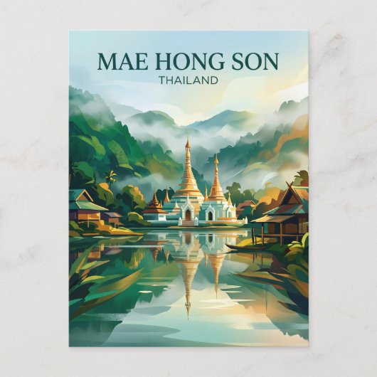 Carte Postale Mae Hong Son Thaïlande (Devant)