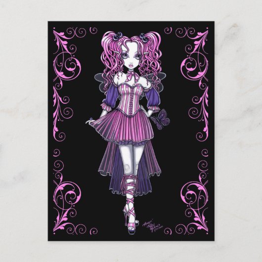 Carte postale "Maegan" Rose Valentine Fairy Art (Devant)