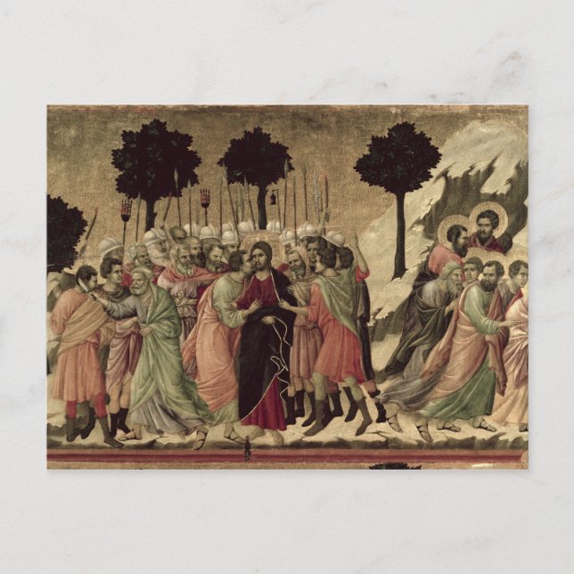 Carte Postale Maesta : Trahison du Christ, 1308-11 (Devant)
