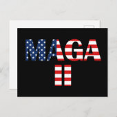 Carte Postale MAGA 2, drapeau américain (Devant / Derrière)