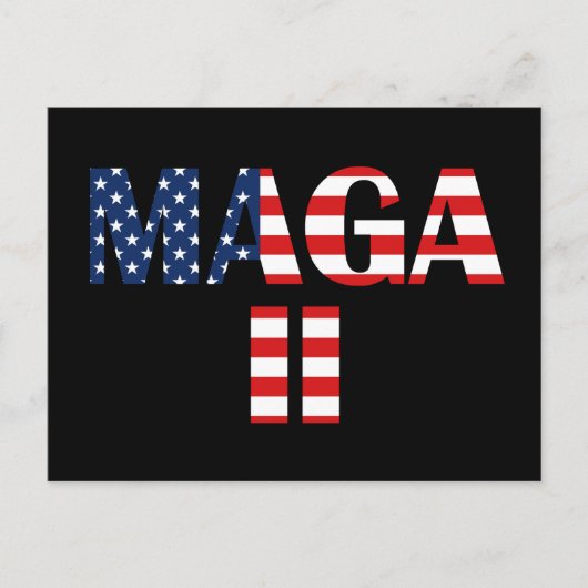 Carte Postale MAGA 2, drapeau américain (Devant)
