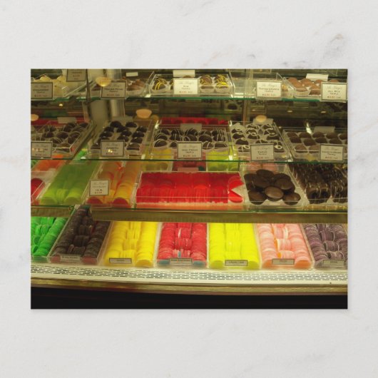 Carte Postale Magasin de bonbons vintage (Devant)